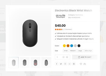 3 Quickview Types - One of MegaMall main features